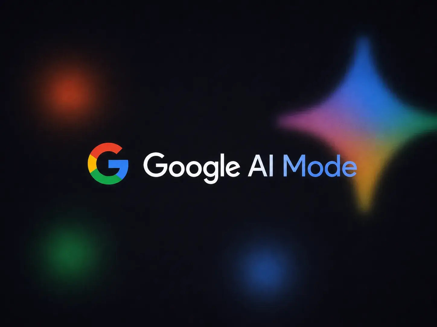 Google AI 모드를 AI 기반 검색 인터페이스로 보여주는 미래적이면서도 깔끔한 라인 아트 비주얼. 이미지에는 사용자가 자연어 질문을 하는 모습, 웹 출처 링크가 포함된 AI 생성 답변, 그리고 웹사이트 트래픽이 광범위한 클릭에서 적격 방문으로 이동하는 모습이 나타나야 합니다. 흰색과 짙은 네이비 표면, 일렉트릭 블루 선, 은은한 회로 패턴, 고급 AI 제품 UI, 프리미엄 기술 감성을 사용하세요.