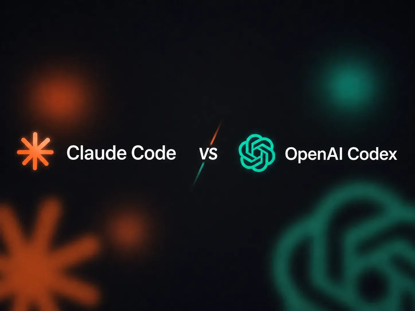 A clean simple line drawing comparing two AI coding agent workflows. On the left, Claude Code appears as a terminal-native coding assistant inside a codebase. On the right, OpenAI Codex appears as a command center with cloud tasks, worktrees, and code review. Use a minimal off-white background, black line art, large labels, and a spacious editorial layout. Keep it simple, elegant, and clear.