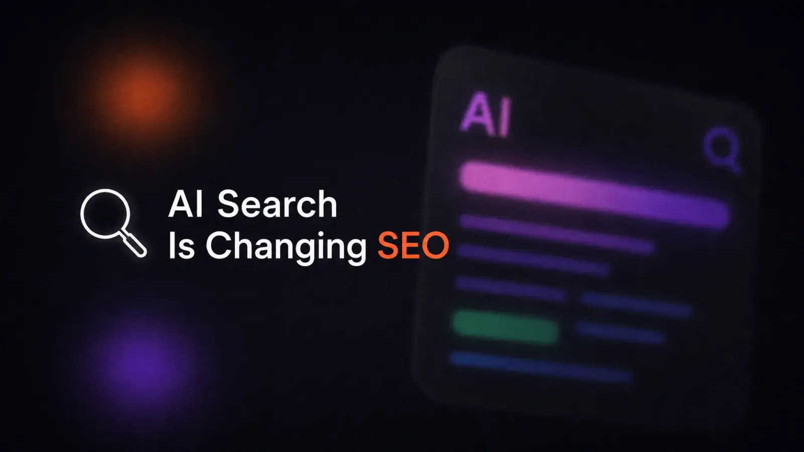 A modern knowledge-map style cover showing Google AI Overviews, ChatGPT Search, and Perplexity as three AI search systems pulling evidence from structured website sources. Use a dark navy background, citation lines, source cards, answer blocks, and a clear message that SEO is shifting from ranking positions to source selection.