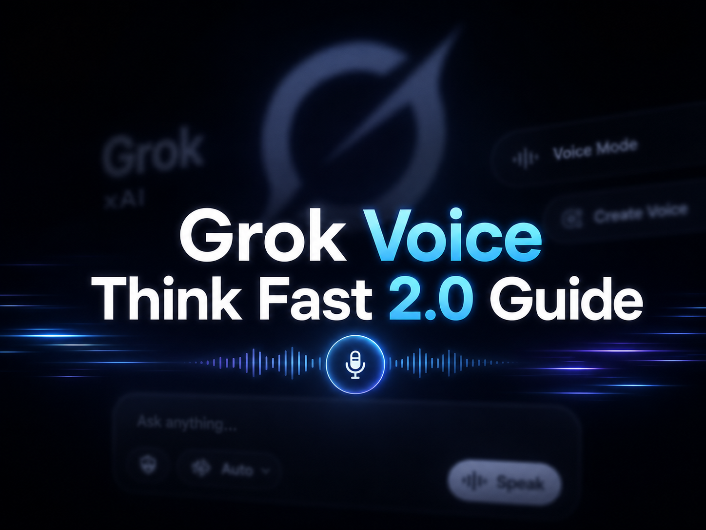 Grok Voice Think Fast 2.0: xAI의 더 빠르고 정확한 음성 에이전트 모델