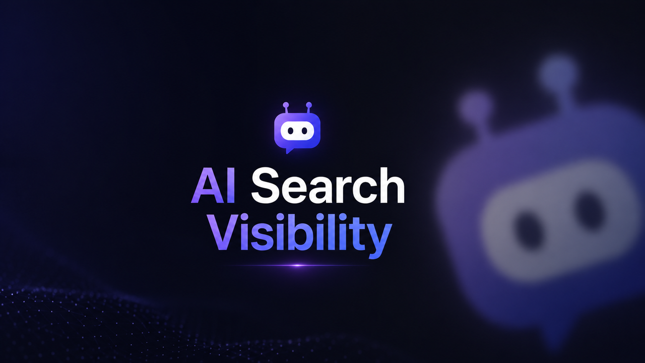 A 16:9 horizontal SaaS-style cover image: Website pages, AI search results, citation paths, and lead generation forms a clear chain, conveying the message that “websites are not just completed; they need to be discovered, cited, recommended by AI, and lead to customers.”