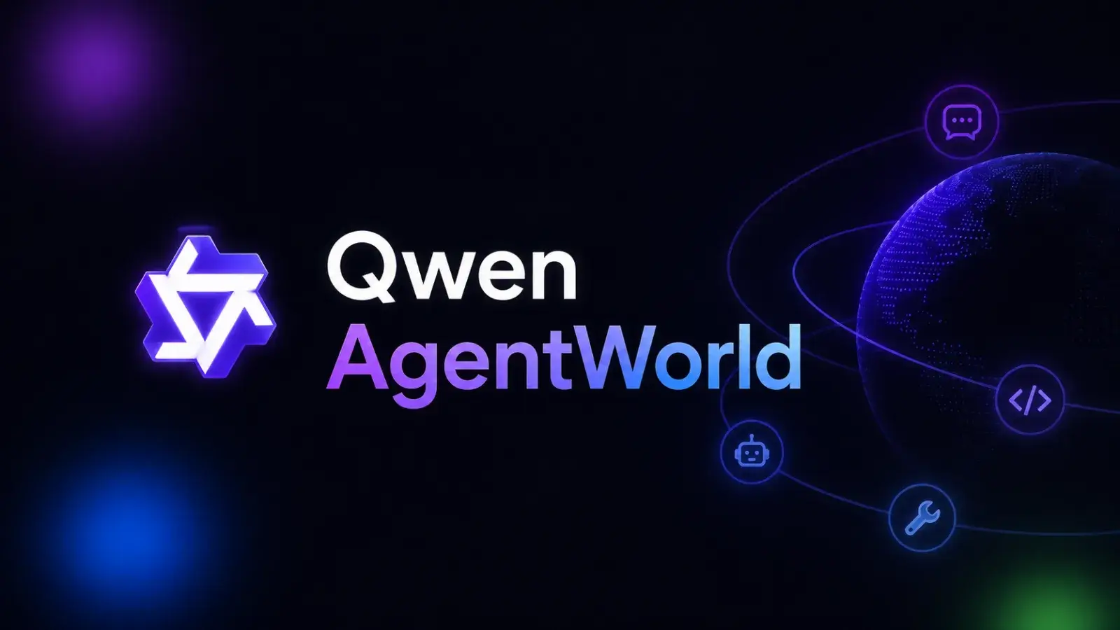 A wide blog cover showing an AI agent inside a simulated world model, connected to automated deployment, website growth, SEO/GEO signals, and lead generation.