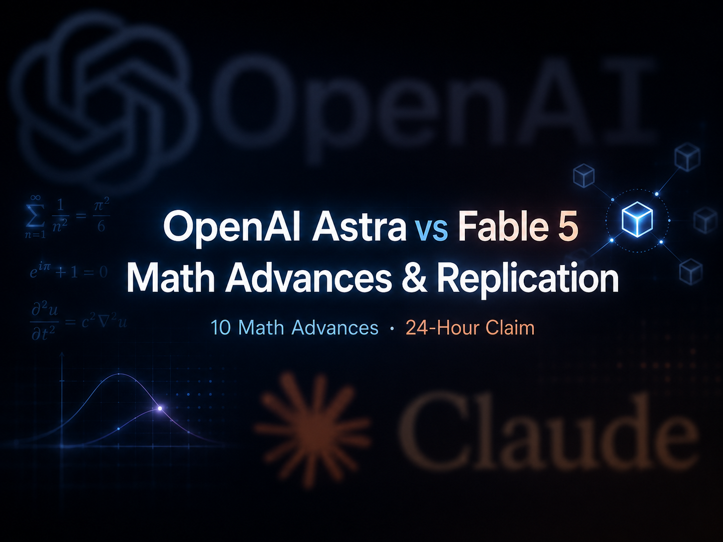 文章封面:OpenAI Astra 发布十项数学进展,Claude Fable 5 声称在24小时内完成五项复现