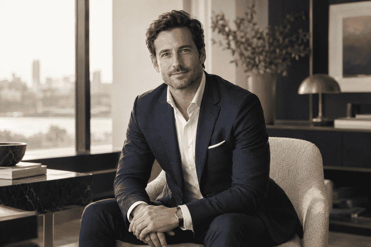 Investment advisor in a quiet office