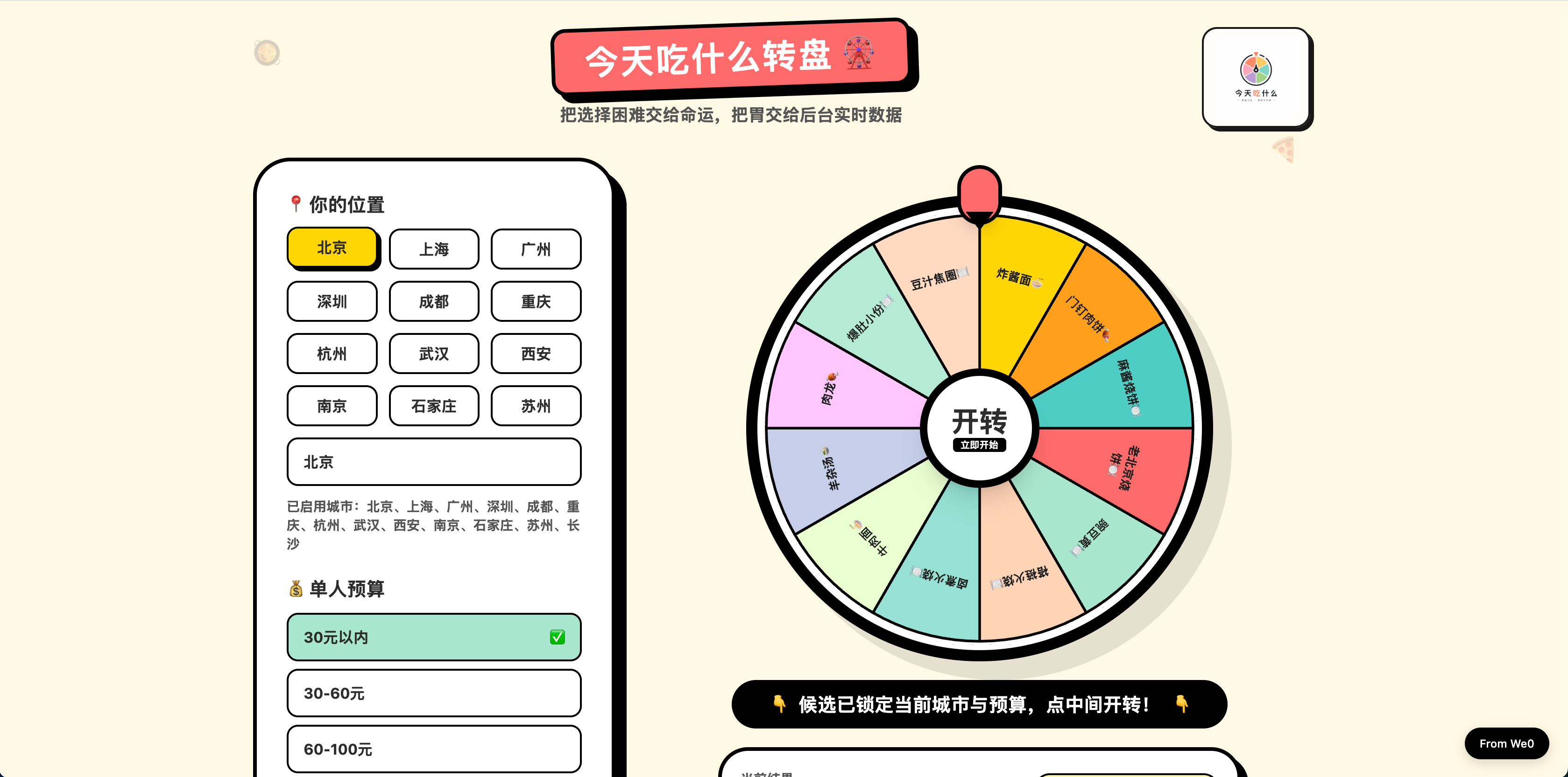 Daily Food Roulette